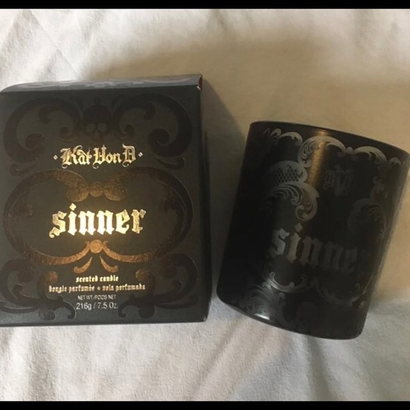 Kat Von D Sinner Scented Candle BNIB